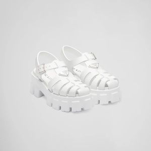 Prada logo rubber sandals